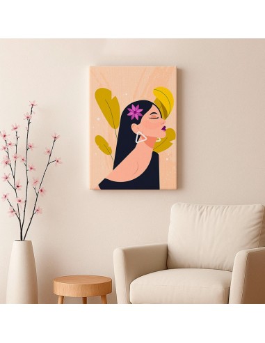 Cuadro Abstracto Mujer 35x50cm Lienzografía Diseño 0270