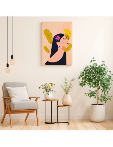 Cuadro Abstracto Mujer 35x50cm Lienzografía Diseño 0270