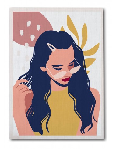 Cuadro Abstracto Mujer 35x50cm Lienzografía Diseño 0275