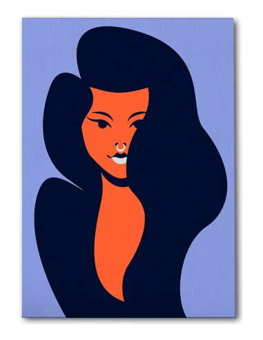 Cuadro Abstracto Mujer 35x50cm Lienzografía Diseño 0277