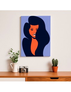Cuadro Abstracto Mujer 35x50cm Lienzografía Diseño 0277 2