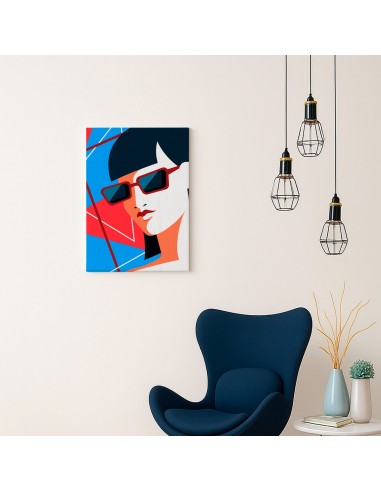 Cuadro Abstracto Mujer 35x50cm Lienzografía Diseño 0281