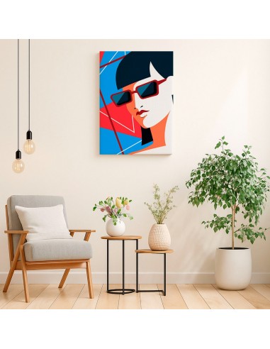 Cuadro Abstracto Mujer 35x50cm Lienzografía Diseño 0281