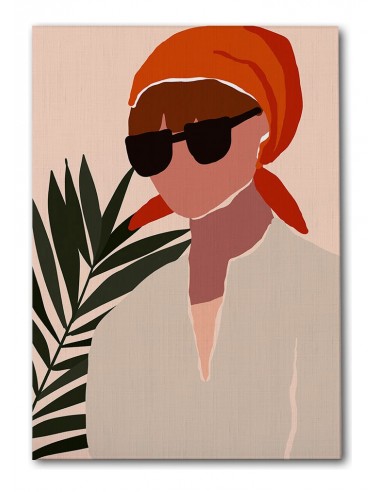 Cuadro Abstracto Mujer 35x50cm Lienzografía Diseño 0283