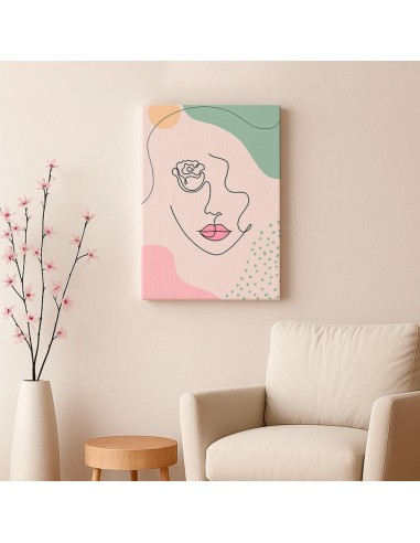 Cuadro Abstracto Mujer 35x50cm Lienzografía Diseño 0286