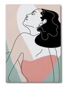 Cuadro Abstracto Mujer 35x50cm Lienzografía Diseño 0289