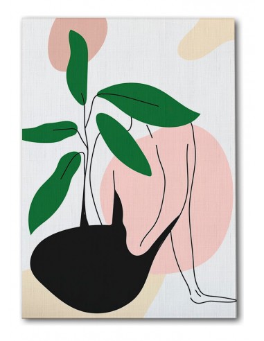 Cuadro Abstracto Mujer 35x50cm Lienzografía Diseño 0291
