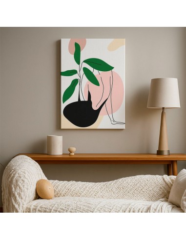 Cuadro Abstracto Mujer 35x50cm Lienzografía Diseño 0291