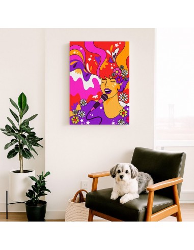 Cuadro Abstracto Mujer 35x50cm Lienzografía Diseño 0292