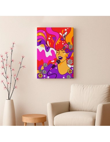 Cuadro Abstracto Mujer 35x50cm Lienzografía Diseño 0292