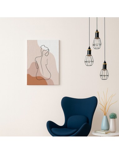 Cuadro Abstracto Mujer 35x50cm Lienzografía Diseño 0294