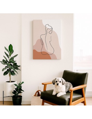 Cuadro Abstracto Mujer 35x50cm Lienzografía Diseño 0294