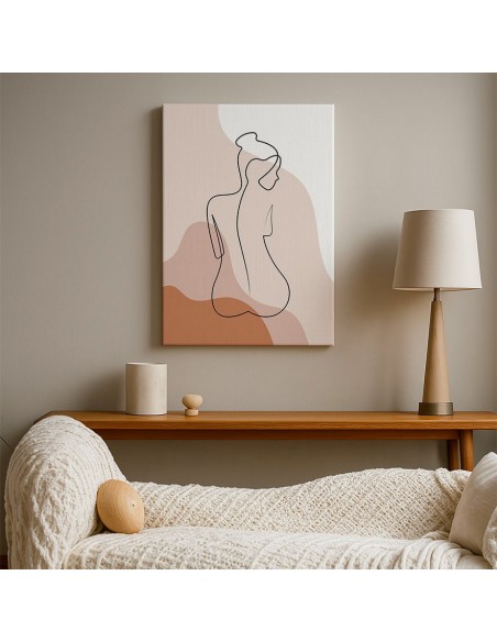 Cuadro Abstracto Mujer 35x50cm Lienzografía Diseño 0294