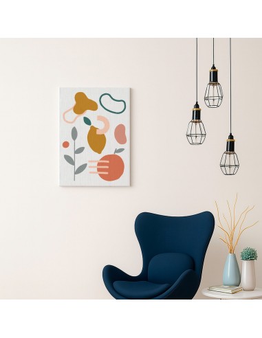 Cuadro Abstracto Bonito 35x50cm Lienzografía Diseño 0296