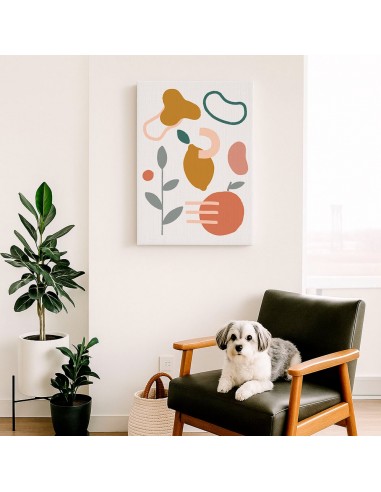 Cuadro Abstracto Bonito 35x50cm Lienzografía Diseño 0296
