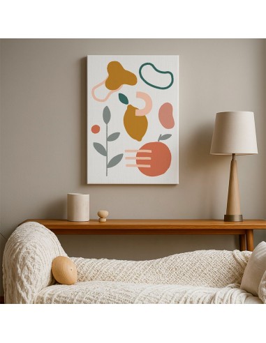 Cuadro Abstracto Bonito 35x50cm Lienzografía Diseño 0296