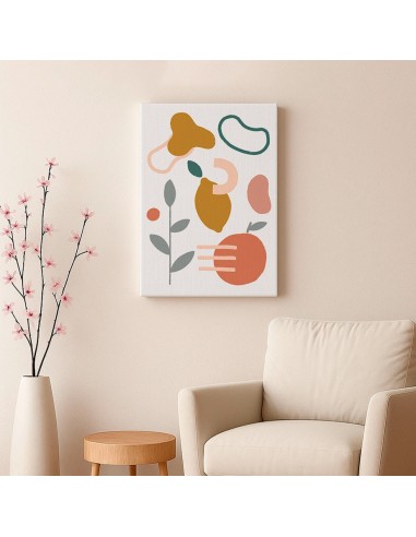 Cuadro Abstracto Bonito 35x50cm Lienzografía Diseño 0296