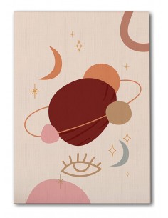 Cuadro Abstracto Bonito 35x50cm Lienzografía Diseño 0299