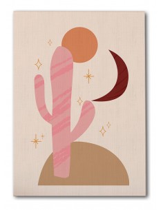 Cuadro Abstracto Bonito 35x50cm Lienzografía Diseño 0300