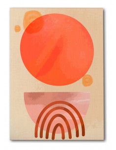 Cuadro Abstracto Bonito 35x50cm Lienzografía Diseño 0304