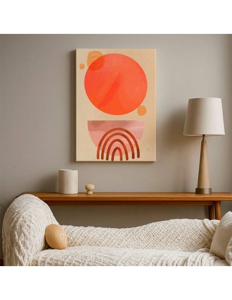 Cuadro Abstracto Bonito 35x50cm Lienzografía Diseño 0304