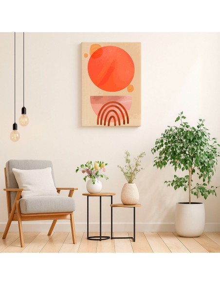 Cuadro Abstracto Bonito 35x50cm Lienzografía Diseño 0304