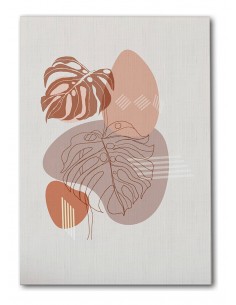 Cuadro Abstracto Bonito 35x50cm Lienzografía Diseño 0305