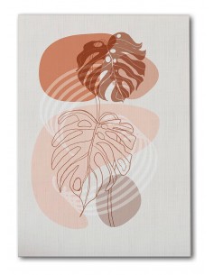 Cuadro Abstracto Bonito 35x50cm Lienzografía Diseño 0306