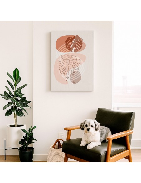 Cuadro Abstracto Bonito 35x50cm Lienzografía Diseño 0306