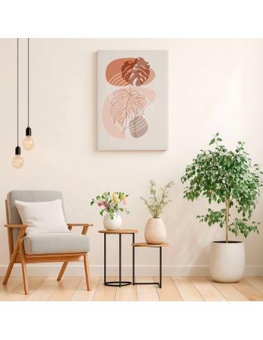 Cuadro Abstracto Bonito 35x50cm Lienzografía Diseño 0306