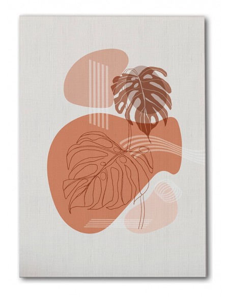 Cuadro Abstracto Bonito 35x50cm Lienzografía Diseño 0307