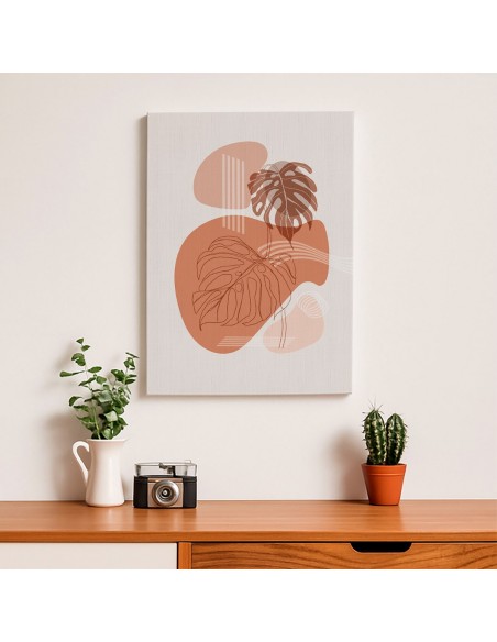 Cuadro Abstracto Bonito 35x50cm Lienzografía Diseño 0307