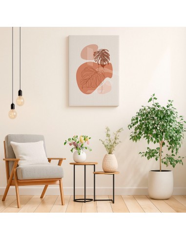 Cuadro Abstracto Bonito 35x50cm Lienzografía Diseño 0307