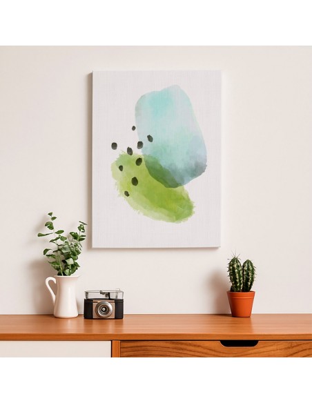 Cuadro Abstracto Bonito 35x50cm Lienzografía Diseño 0308