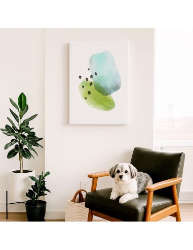 Cuadro Abstracto Bonito 35x50cm Lienzografía Diseño 0308