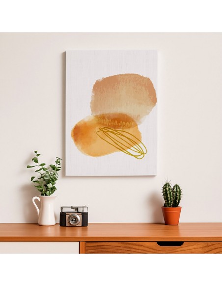 Cuadro Abstracto Bonito 35x50cm Lienzografía Diseño 0309