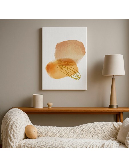 Cuadro Abstracto Bonito 35x50cm Lienzografía Diseño 0309