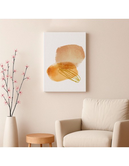 Cuadro Abstracto Bonito 35x50cm Lienzografía Diseño 0309