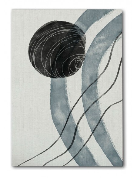 Cuadro Abstracto Bonito 35x50cm Lienzografía Diseño 0312