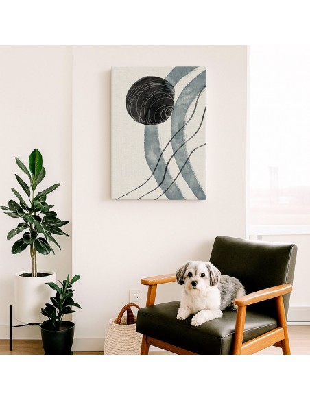Cuadro Abstracto Bonito 35x50cm Lienzografía Diseño 0312