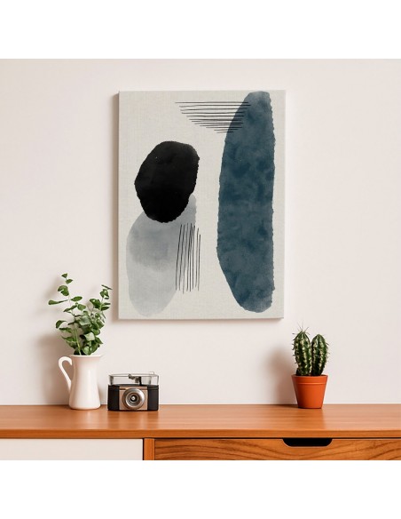 Cuadro Abstracto Bonito 35x50cm Lienzografía Diseño 0313