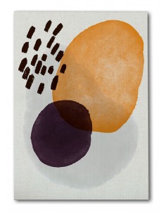 Cuadro Abstracto Bonito 35x50cm Lienzografía Diseño 0314