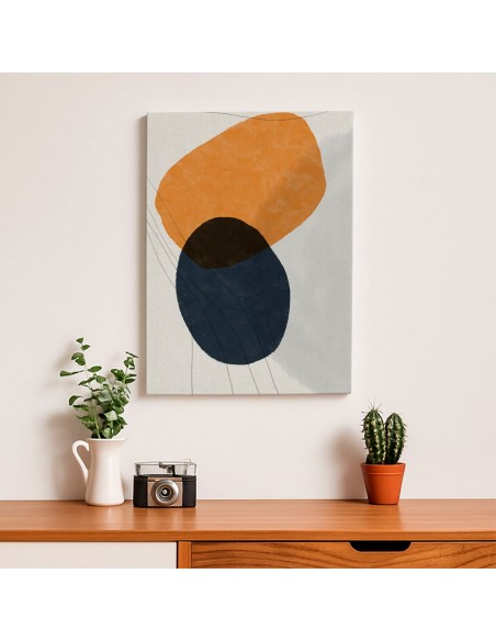 Cuadro Abstracto Bonito 35x50cm Lienzografía Diseño 0315