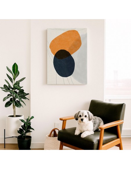 Cuadro Abstracto Bonito 35x50cm Lienzografía Diseño 0315