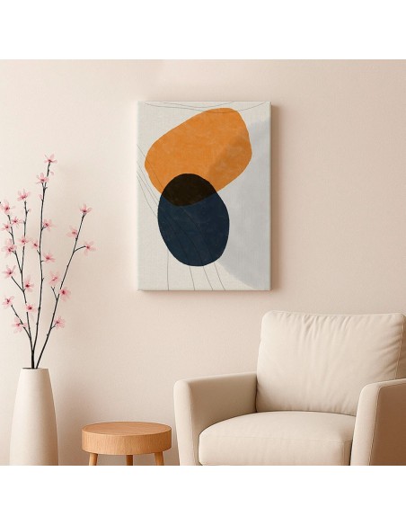 Cuadro Abstracto Bonito 35x50cm Lienzografía Diseño 0315
