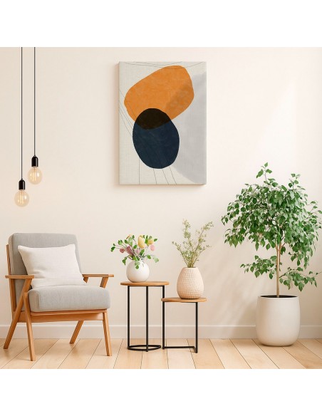 Cuadro Abstracto Bonito 35x50cm Lienzografía Diseño 0315