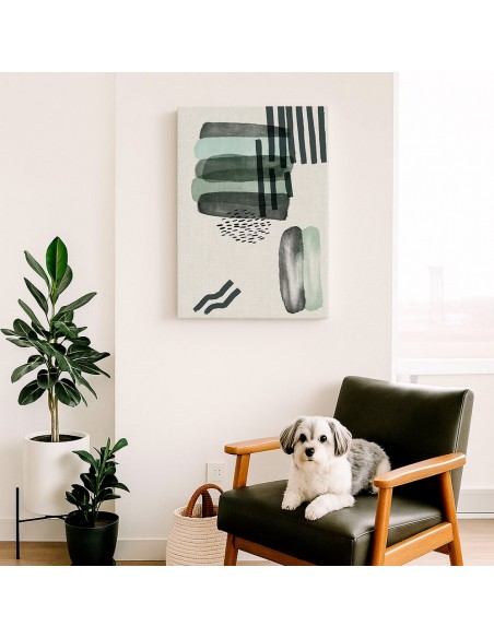 Cuadro Abstracto Bonito 35x50cm Lienzografía Diseño 0317