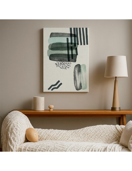 Cuadro Abstracto Bonito 35x50cm Lienzografía Diseño 0317