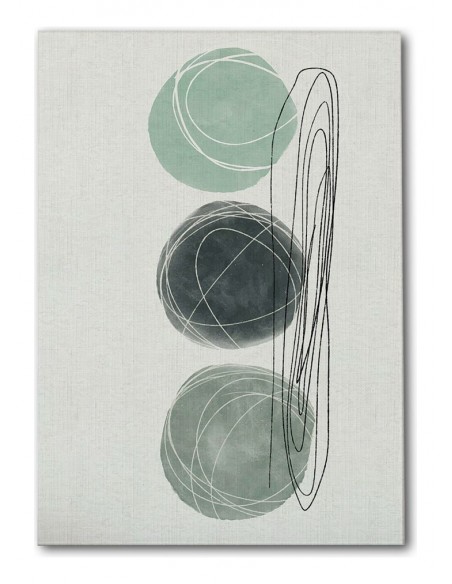 Cuadro Abstracto Bonito 35x50cm Lienzografía Diseño 0318