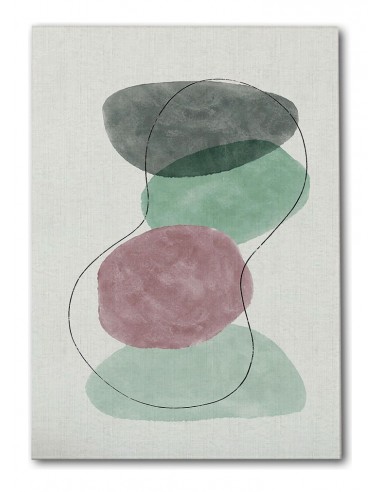 Cuadro Abstracto Bonito 35x50cm Lienzografía Diseño 0319